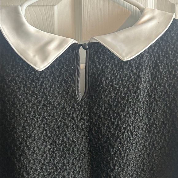 Classic Black Dress with White Collar - Picture 13 of 16